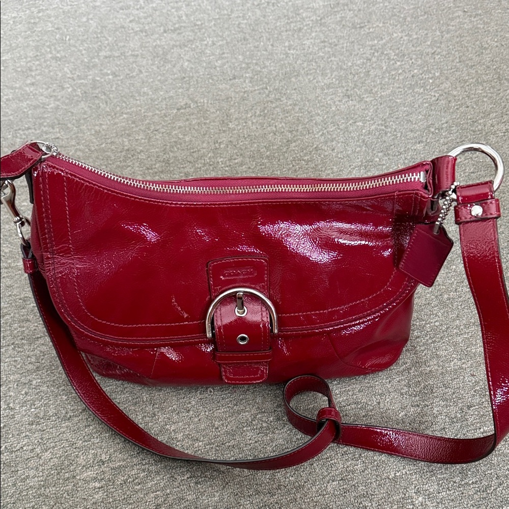 Coach Burgundy Crossbody Bag - Picture 10 of 10